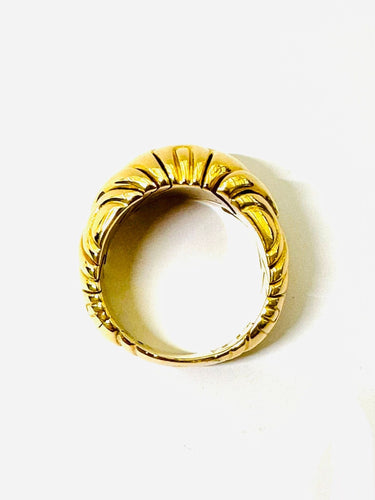 Bague 58 BVLGARI. Collection Parentesi, bague vintage or jaune 58 Facettes