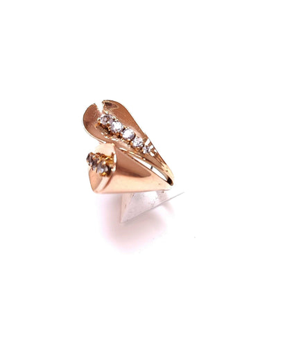 Bague 50 Bague vintage Toi et Moi or rose 58 Facettes Bag.duo50-764