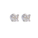 0.28ct Princess Diamond Stud Earrings 58 Facettes 220321
