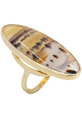 Bague BAGUE MODERNE AGATE 58 Facettes 058171