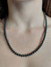 Necklace HEMATITE NECKLACE IN YELLOW GOLD 58 Facettes 067721