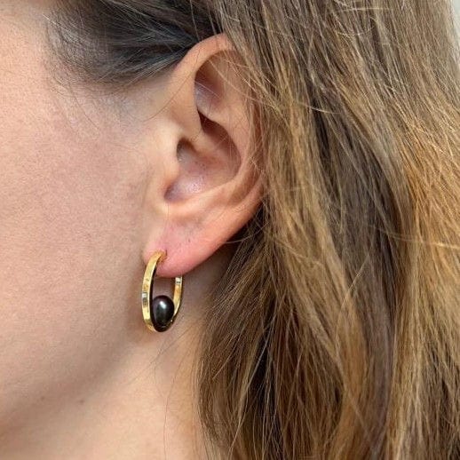 Boucles d'oreilles Boucles d'Oreille Or Jaune & Perles de Culture 58 Facettes 20400000531