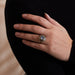 Ring 52 Art Deco Ring Enamel Marcasite Silver 58 Facettes