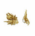Chaumet earrings. 1980 half-parure in 18K yellow gold 58 Facettes
