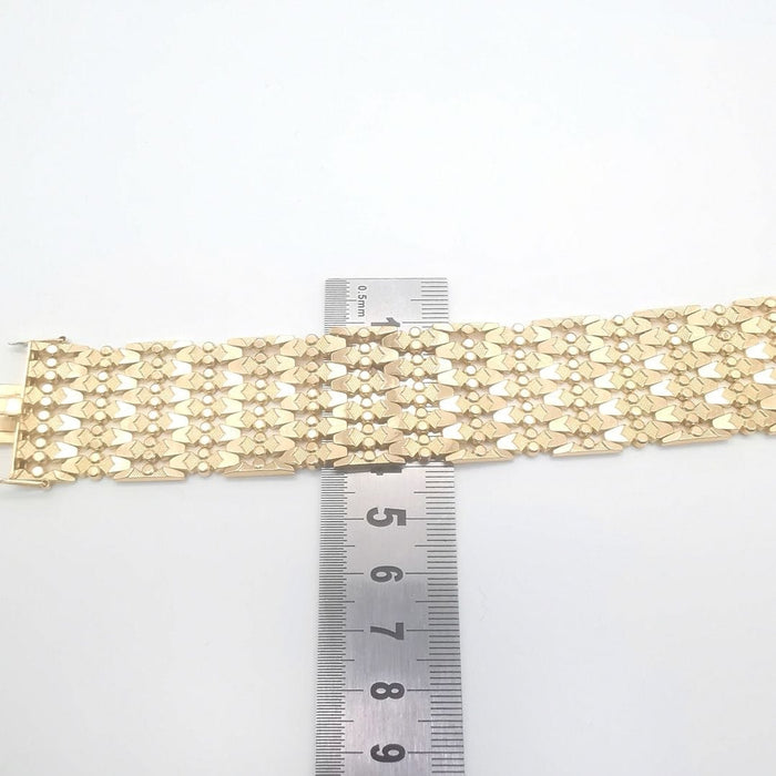 Bracelet Bracelet manchette or jaune 58 Facettes