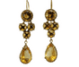 Earrings Old gold yellow topaz earrings 58 Facettes 7340