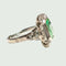 Bague BAGUE STYLE ART DÉCO EMERAUDE DIAMANTS 58 Facettes