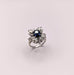 Ring Daisy sapphire and shuttle diamond ring 58 Facettes
