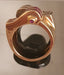 Ring 56 “Wave” Ring 2 Golds Ruby Diamonds 58 Facettes R 1369 Ree