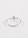 50 Pink Sapphire and White Gold Solitaire Ring 58 Facettes
