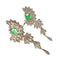 Boucles d'oreilles BOUCLES D'OREILLES EMERAUDES DIAMANTS 58 Facettes Q917A