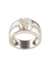 52 Mauboussin Ring - White Gold Pave Diamond Heart Ring 58 Facettes