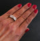 Bague 52 Bague Diamants, Or Blanc 58 Facettes 844165
