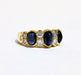 Ring 60 Cabochon sapphire and diamond ring 58 Facettes TBU