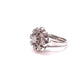 Ring 53 Marguerite diamond, gold and platinum ring 58 Facettes Bag.Entg.Dt.916