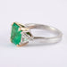 Ring Emerald Ring and Troidia Diamonds 58 Facettes
