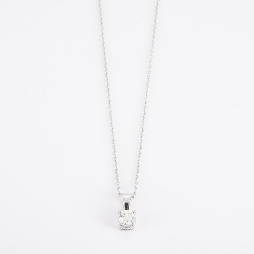 Pendentif Pendentif en or gris, diamant 58 Facettes