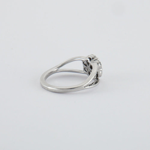 Bague 51 Bague Fleur Diamants 58 Facettes