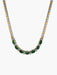 Necklace Necklace Two Golds Emeralds Diamonds 58 Facettes