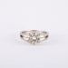 Ring 52 Solitaire ring in white gold, diamond 58 Facettes