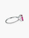 Bague 52 Bague Tourmaline rouge Diamants 58 Facettes