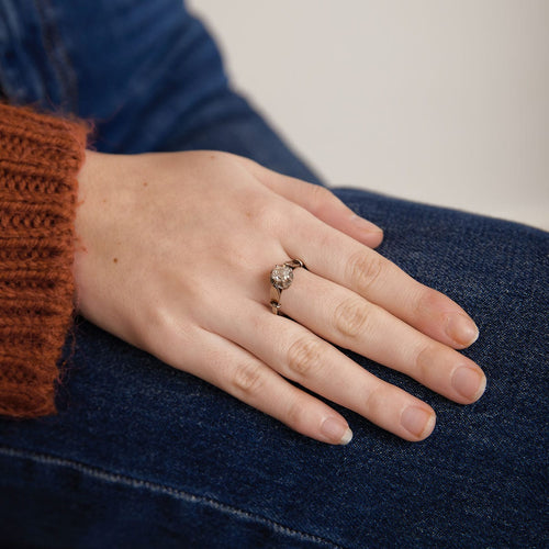 Bague 59.5 Bague solitaire diamant taille coussin 58 Facettes JE508