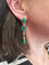 Boucles d'oreilles PENDANTES MALACHITE ET PERLES 58 Facettes 070071