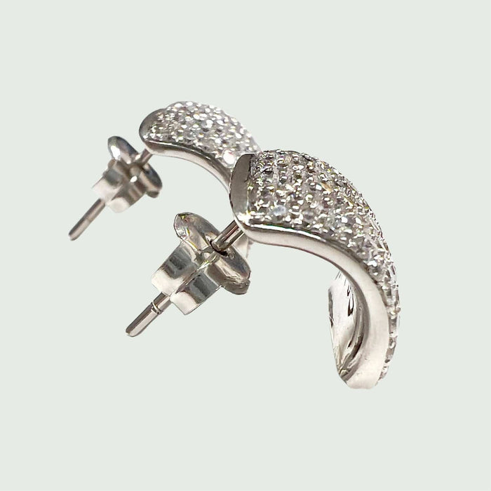 Boucles d'oreilles BOUCLES D'OREILLES EN OR 18 KT DE STYLE CONTEMPORAIN avec DIAMANTS 58 Facettes Q859A(866)