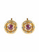 Earrings Yellow Gold Ruby Diamond Earrings 58 Facettes