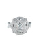 Bague 52 Bague Ronde Double entourage Diamants 58 Facettes