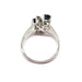 Ring 46 Ring you & me sapphires diamonds white gold 58 Facettes