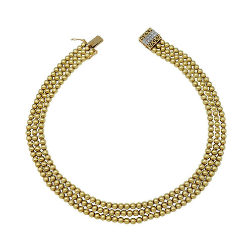 Collier Collier draperie en or jaune, diamants. 58 Facettes 31784