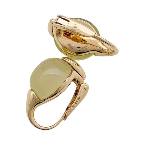 Boucles d'oreilles Boucles d'oreilles Pomellato, "Luna", or rose, quartz lemon. 58 Facettes 31131