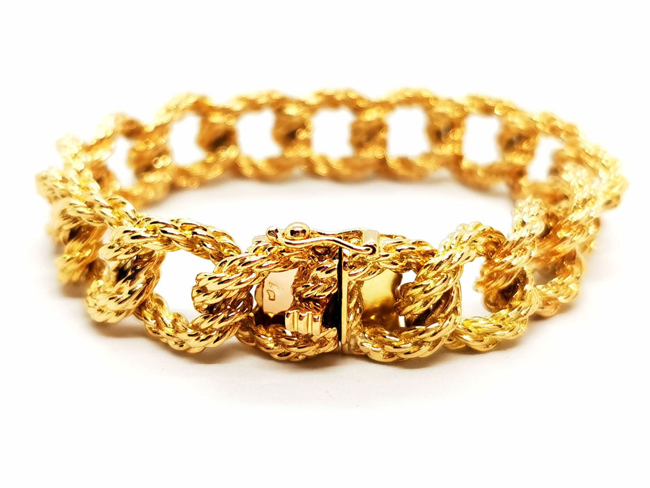 Bracelet Bracelet Maille torsadée Or jaune 58 Facettes 1649444CN