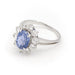 Ring 55 Marguerite Ring White gold Sapphire 58 Facettes 1692972CN