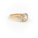 Ring 59 Art Deco Ring Yellow Gold Diamond 58 Facettes 1887727CN