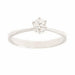 Ring 53 Solitaire Ring White Gold Diamond 58 Facettes 1916612CN