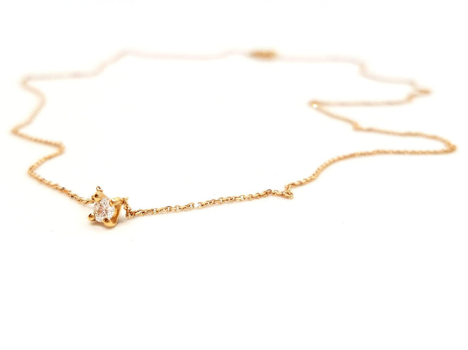 Collier Collier Or rose Diamant 58 Facettes 578739RV