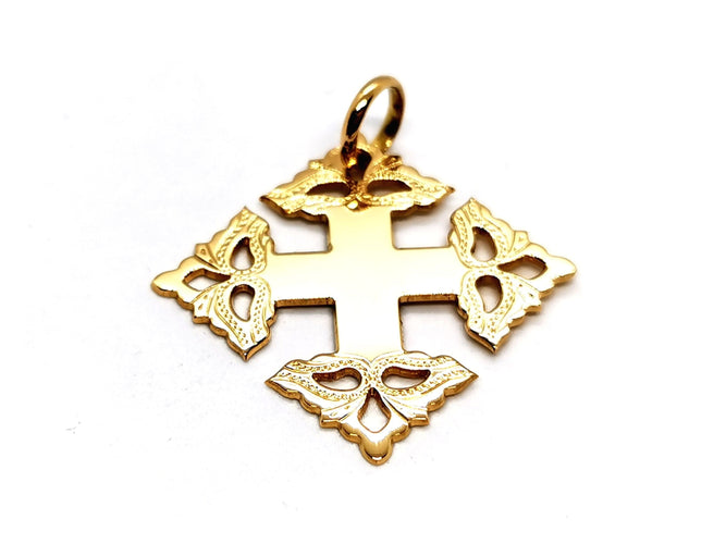Pendentif Pendentif Croix Or jaune 58 Facettes 1212055CN