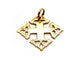 Pendentif Pendentif Croix Or jaune 58 Facettes 1212055CN