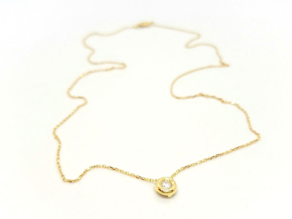 Collier Collier Or jaune Diamant 58 Facettes 579155RV