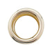 Ring 52 Pomellato ring in natural and yellow gold "Tubular" model, diamonds. 58 Facettes 31173