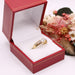 Yellow gold diamond solitaire ring 58 Facettes