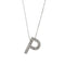 Collier Collier pendentif initiale P diamants 58 Facettes 27844