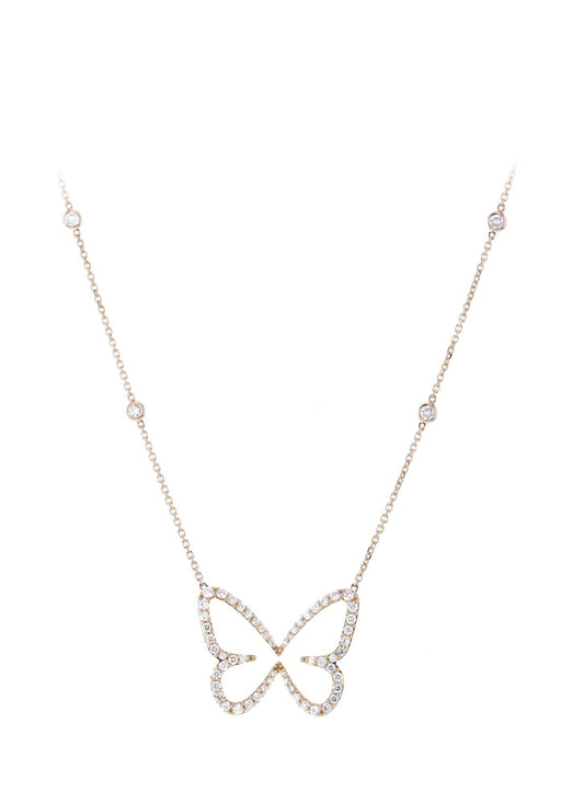 Collier Collier MESSIKA Butterfly en Or Rose 750/1000 58 Facettes 61508-57277