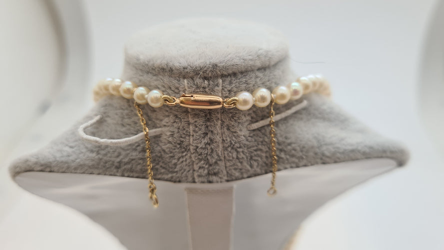 Collier Collier en Or jaune, perle de culture 58 Facettes