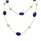 Collier Sautoir or jaune, améthystes, perles Akoya. 58 Facettes 32582