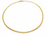 Necklace English mesh necklace Yellow gold 58 Facettes 1523509CN