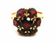 Bague 54 Bague Fleur Or jaune Grenat 58 Facettes 1628841CN
