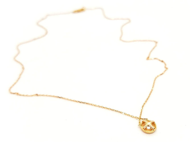 Collier Collier Or rose Diamant 58 Facettes 579104RV